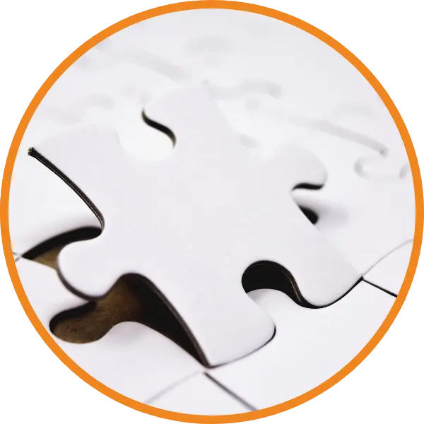 Pièce de puzzle détachée